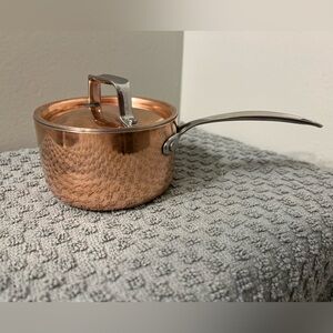 Palm Restaurant Triply Copper mini Saucepan-1 Fluid Cup capacity